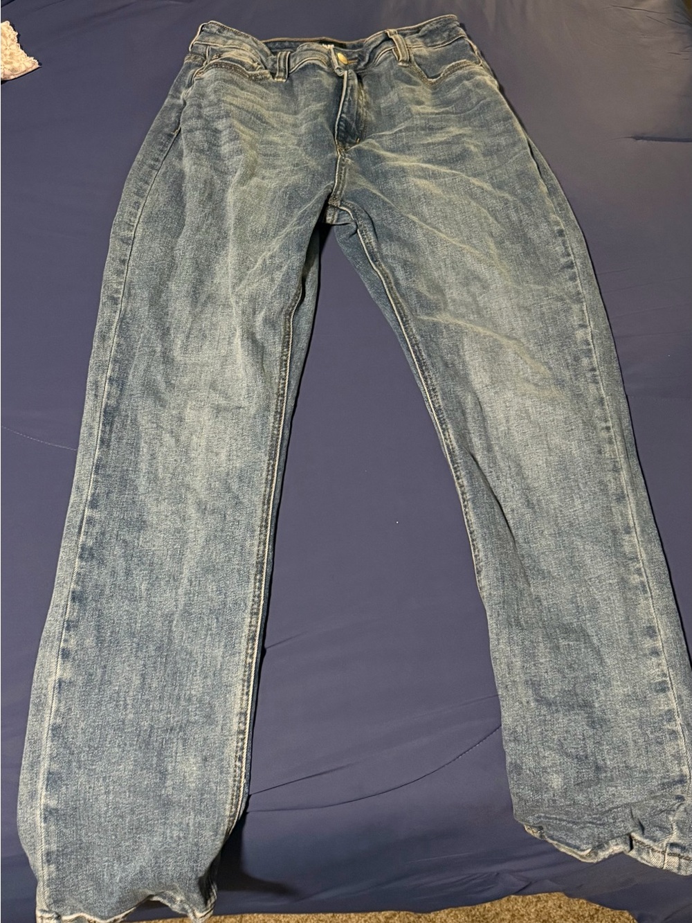 Black Label Faded Blue Straight Jeans